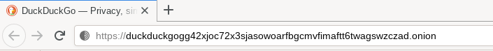 DuckDuckGo Onion site